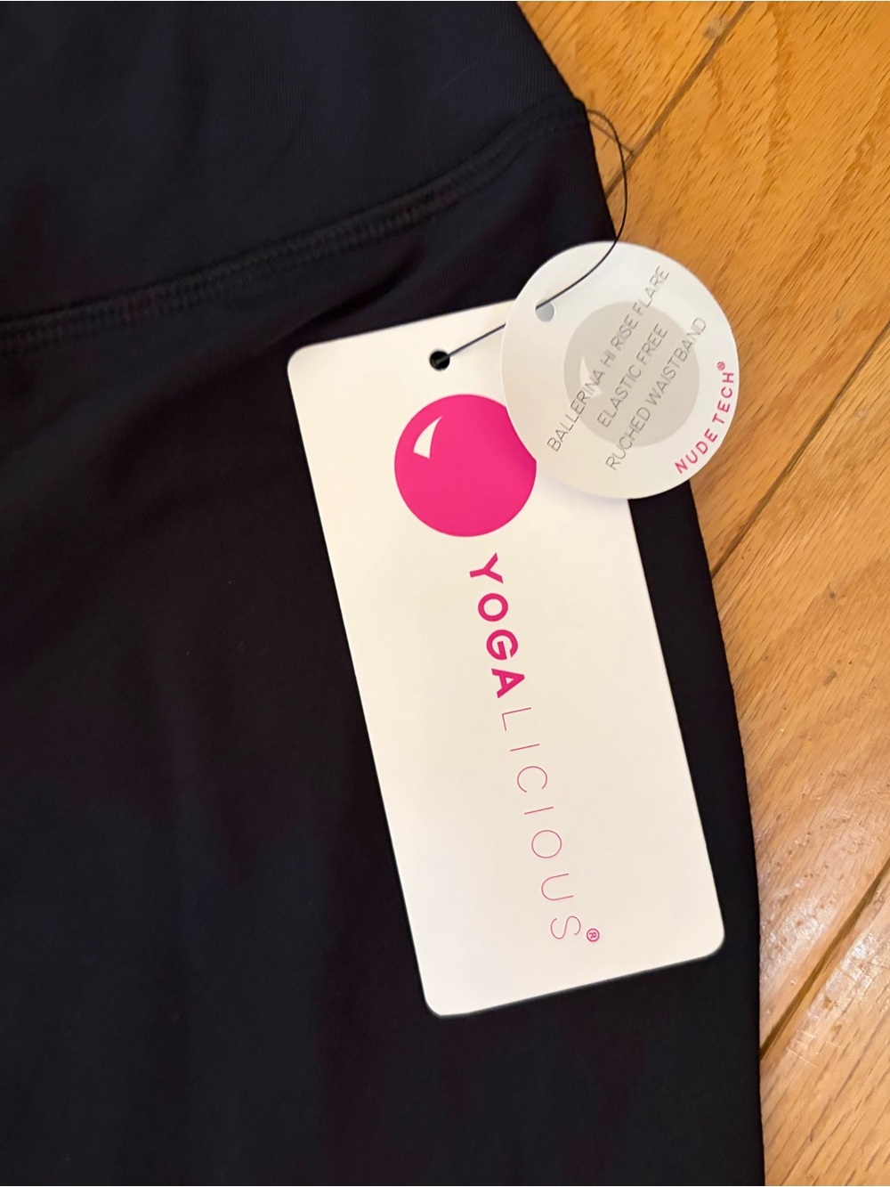 Yogalicious Black Flare Leggings - Picture 4 of 6